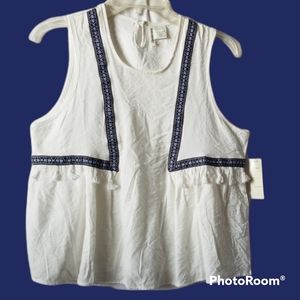 Passport cream color tank top